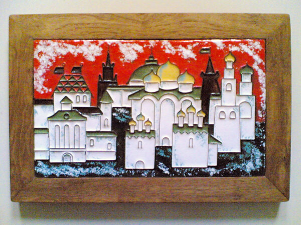 Minarettes Cloisonne Enamel on copper