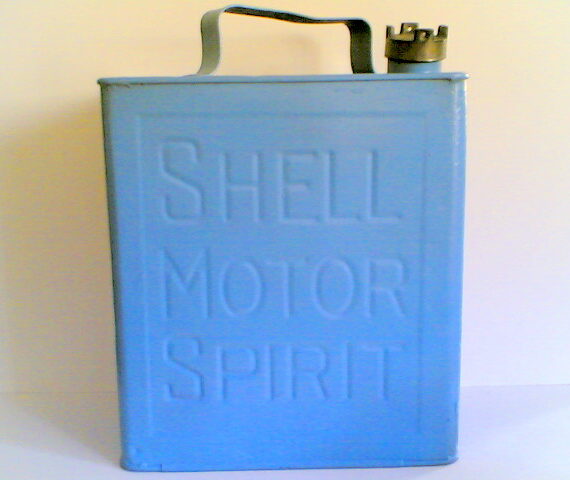 Shell Motor Spirit petrol can