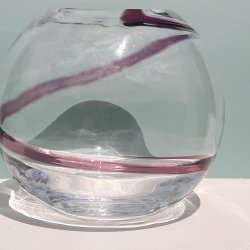 Spiral art glass bowl 1